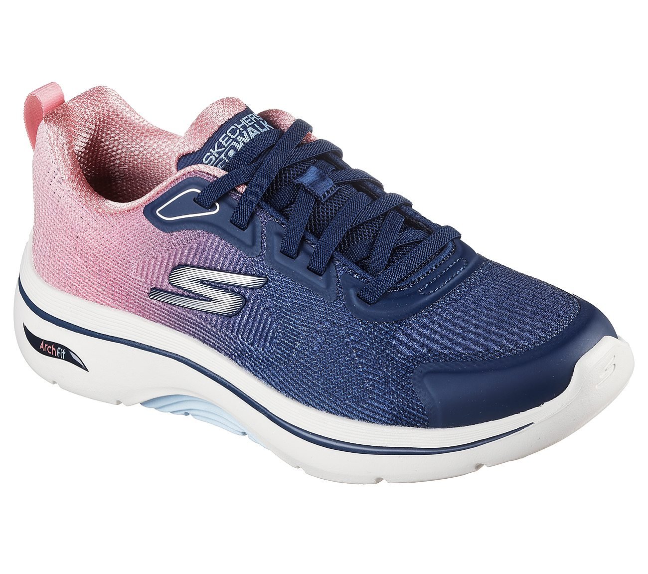 GO WALK ARCH FIT 2.0 - MEREDI, NAVY/PINK Footwear Right View