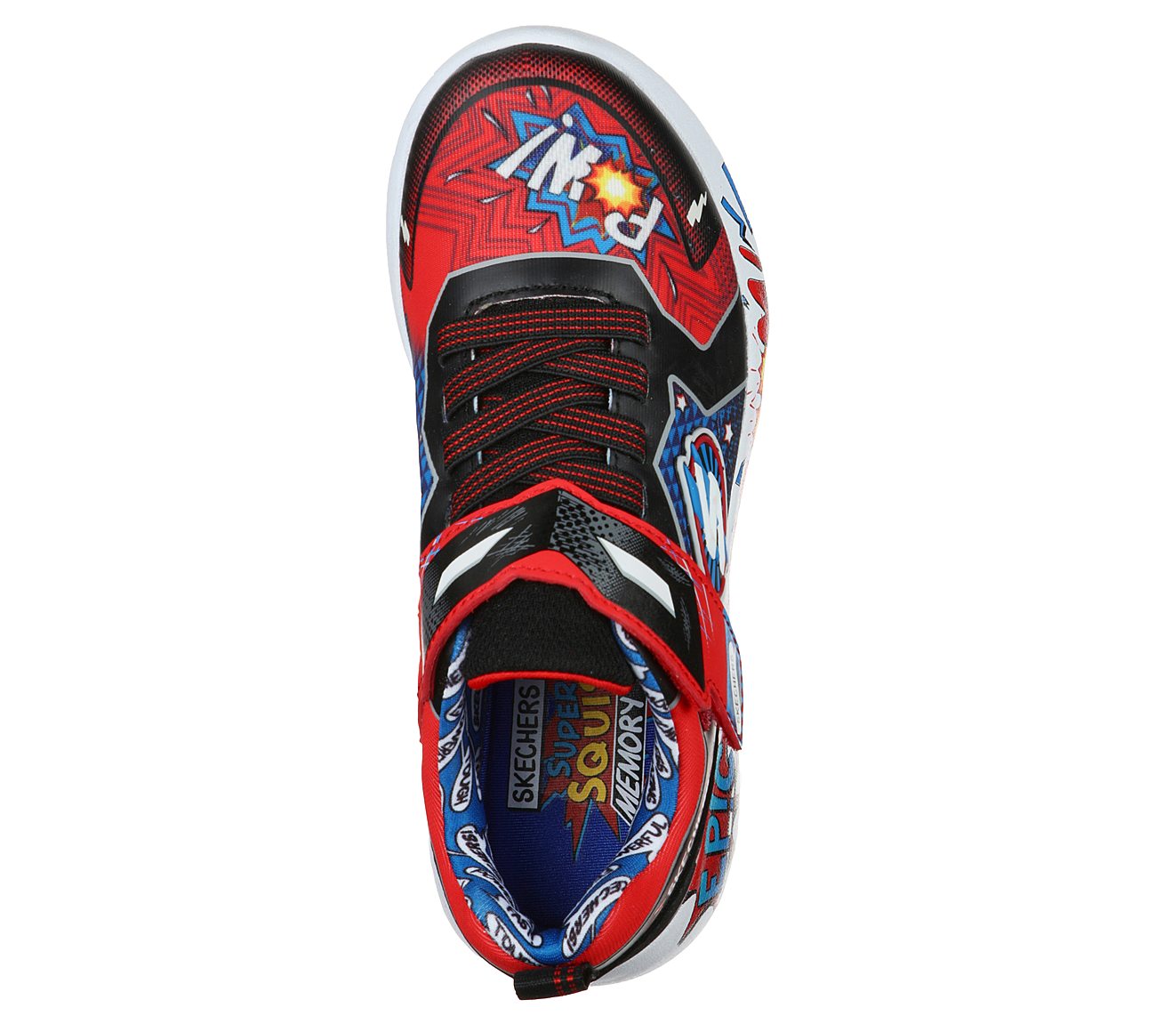 DYNAMIGHT - DEFENDER SQUAD, RED/BLACK Footwear Top View