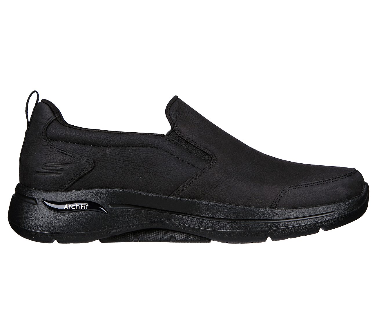 GO WALK ARCH FIT - SEUDE STOR, BBLACK Footwear Lateral View