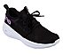 GO RUN FAST-VALOR, BLACK/PINK Footwear Lateral View