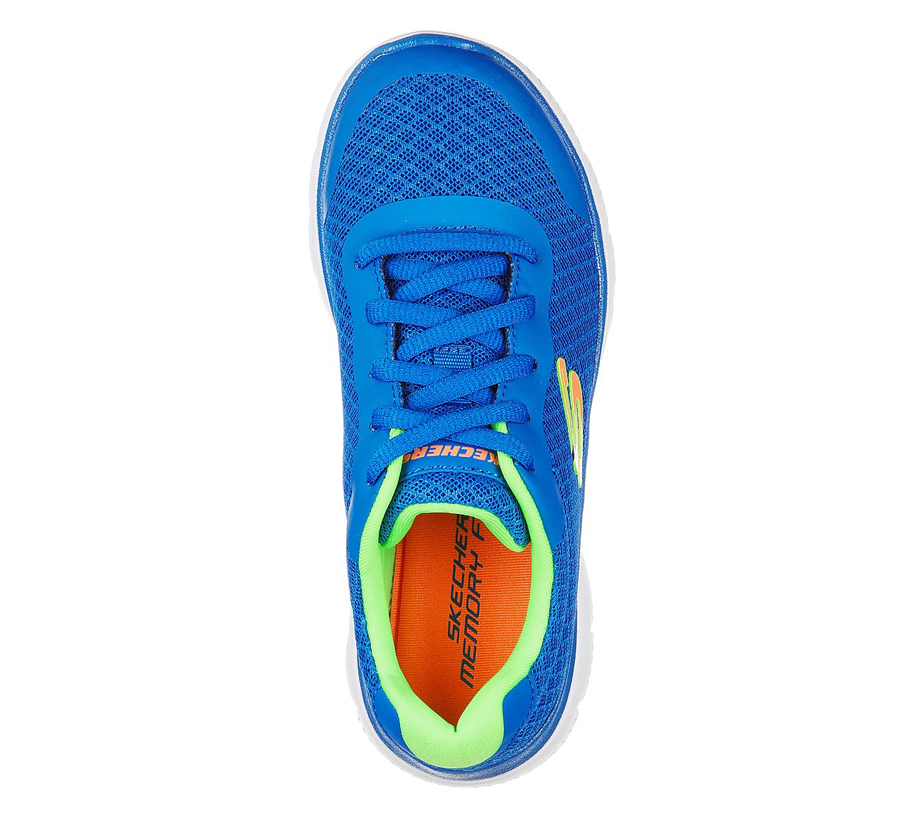 SUMMITS-LOWIX, BLUE/LIME Footwear Top View