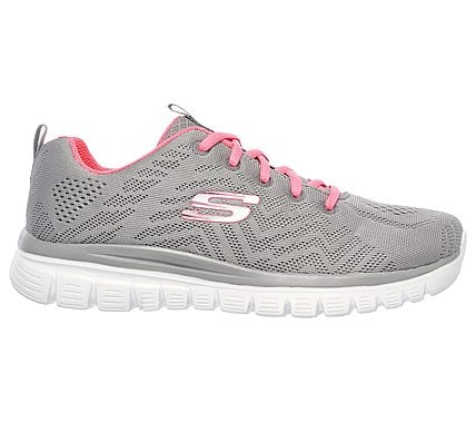 GRACEFUL-GET CONNECTED, GREY/CORAL Footwear Right View