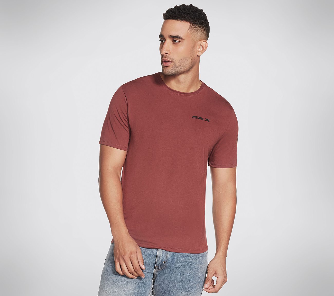 DRI-RELEASE SKX TEE, DDARK BROWN Apparel Lateral View