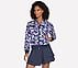 MISTY FLORAL REVERSIBLE JACKET, BLUE/LAVENDER Apparels Left View