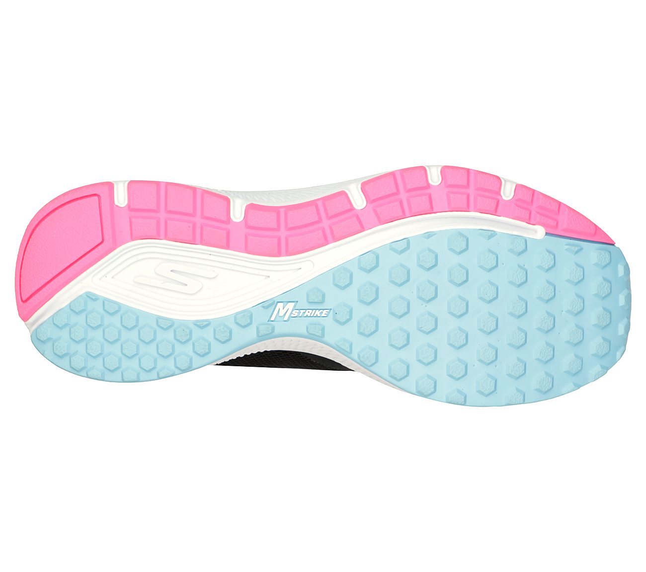 GO RUN CONSISTENT - FEARSOME, BLACK/MULTI Footwear Bottom View