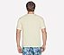 SKECH-BREEZE SLUB POCKET T-SHIRT, NATURAL/YELLOW Apparel Top View