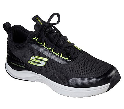 ULTRA GROOVE - ZARDOV, BLACK/LIME Footwear Lateral View