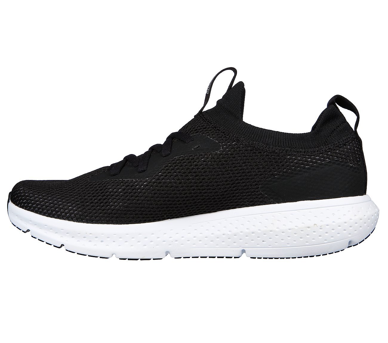 GO RUN SUPERSONIC - APEX, BLACK/WHITE Footwear Left View