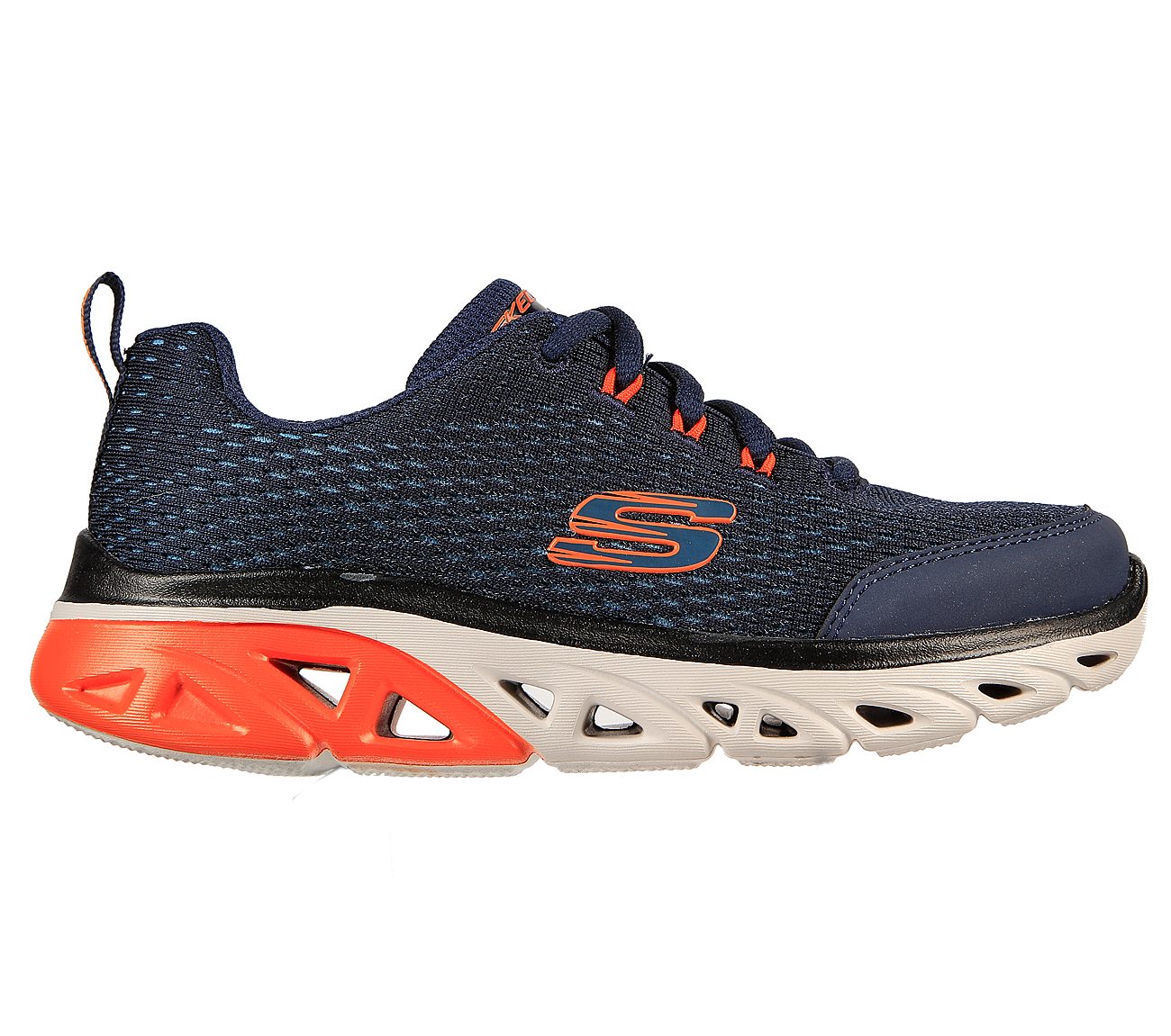 GLIDE-STEP SPORT - WAVE HEAT, NAVY/ORANGE Footwear Right View