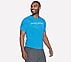 SKECHERS PERFORMANCE T-SHIRT, BLUE/GREEN Apparel Bottom View