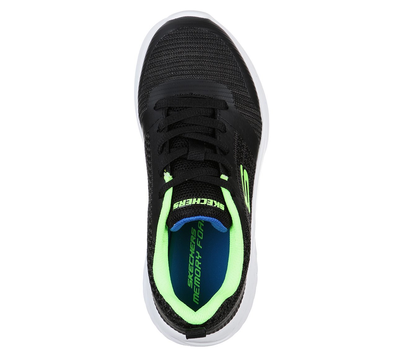 BOUNDER -, BLACK/BLUE/LIME Footwear Top View