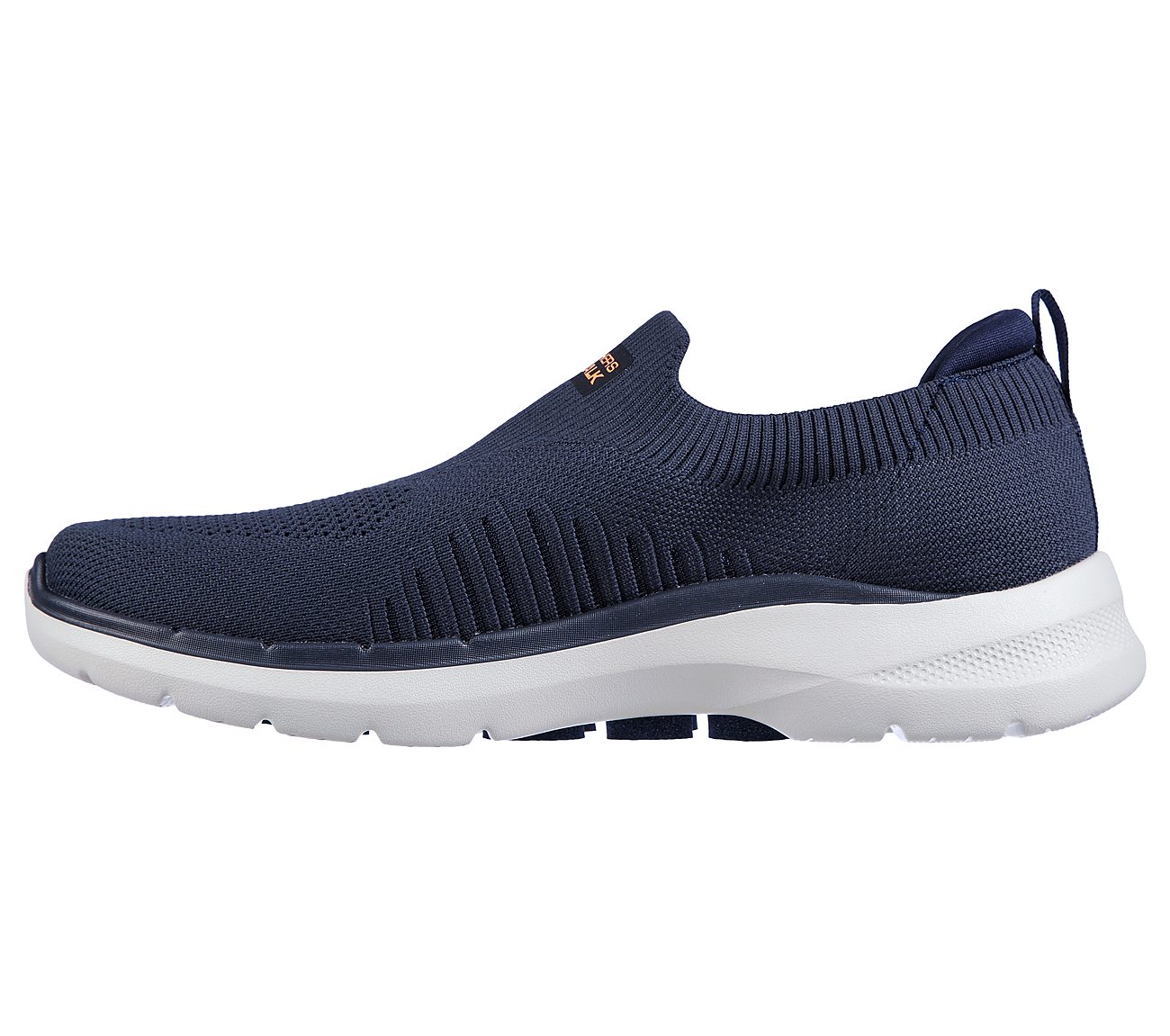 Skechers Navy/Orange Go Walk 6 Mens Slip On Shoes Style ID: 216205 | India