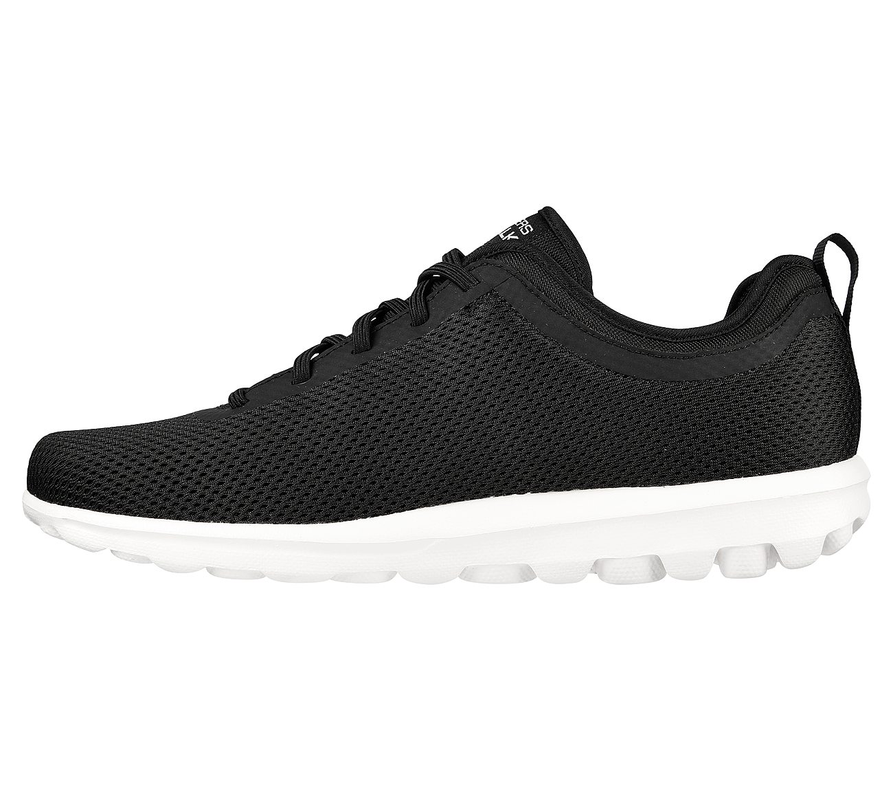 GO WALK CLASSIC, BLACK/WHITE Footwear Left View