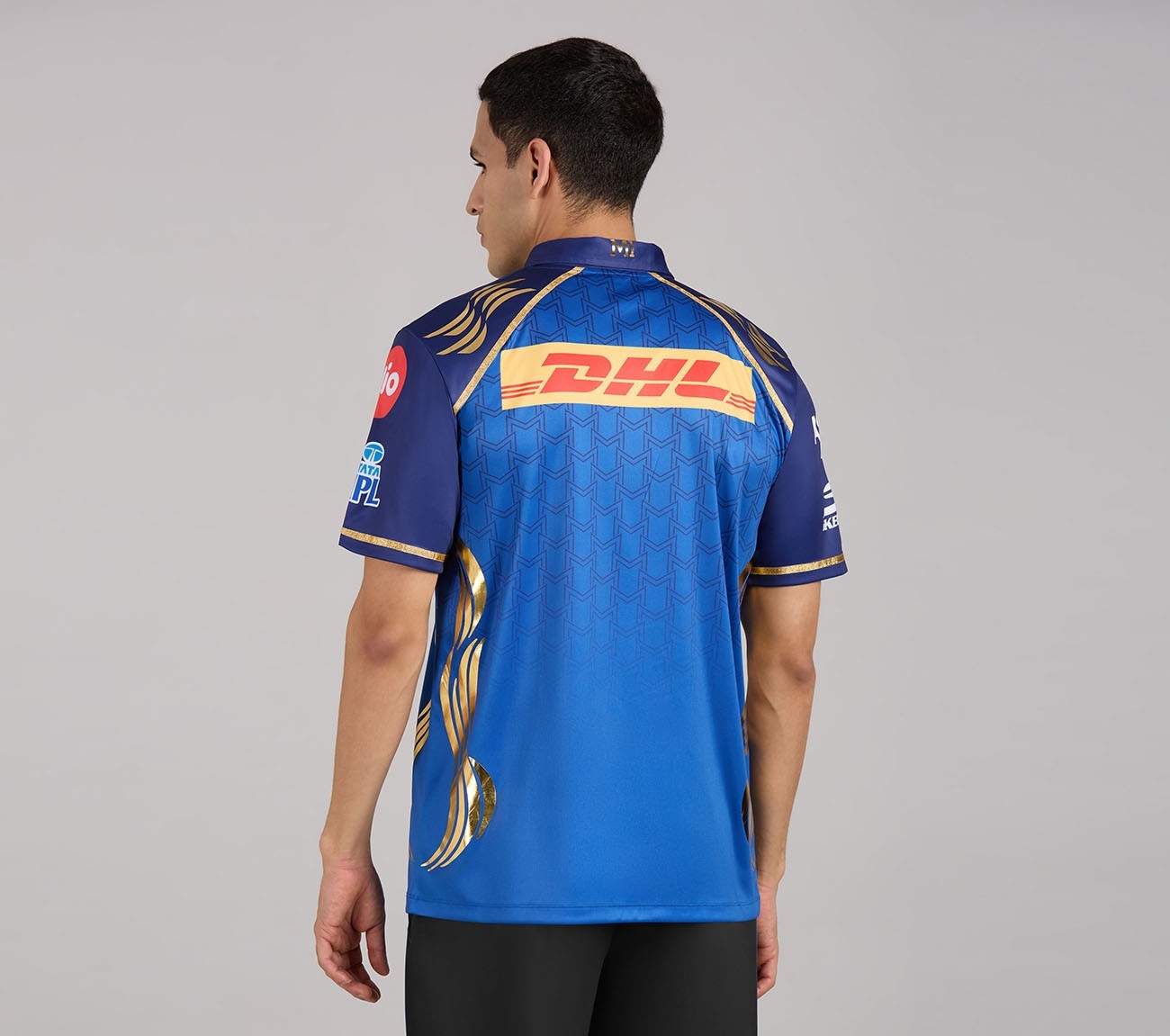 MUMBAI INDIANS IPL MEN'S REPLICA JERSEY 2026, ROYAL/NAVY/LIME