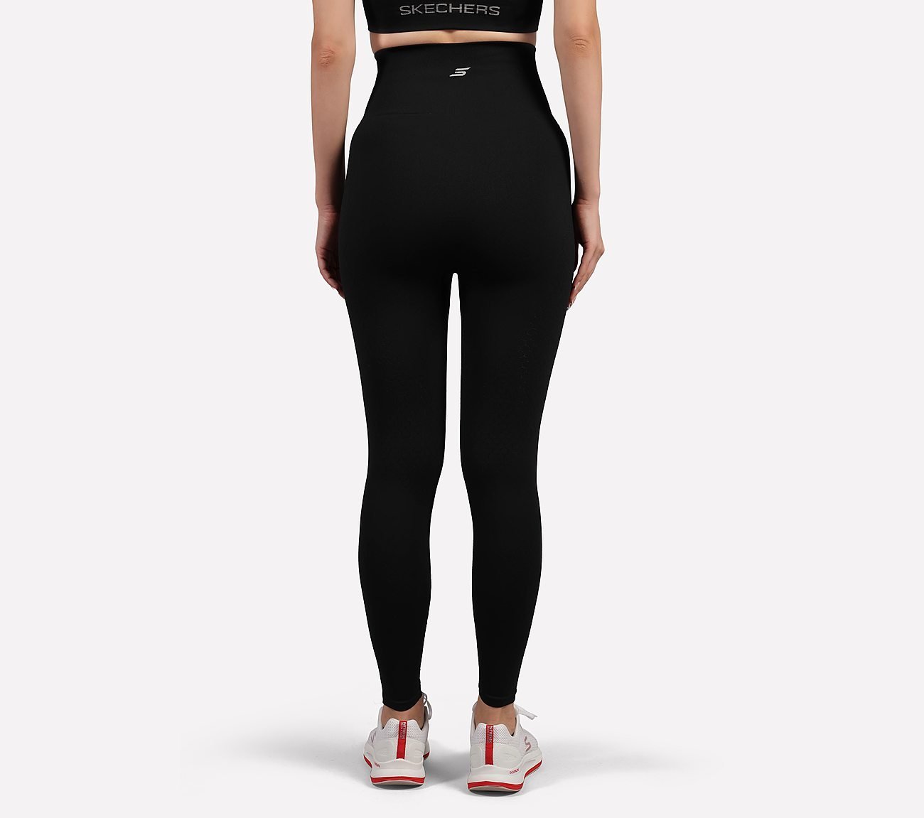 POWER MESH PANELLED LEGGING, BLACK