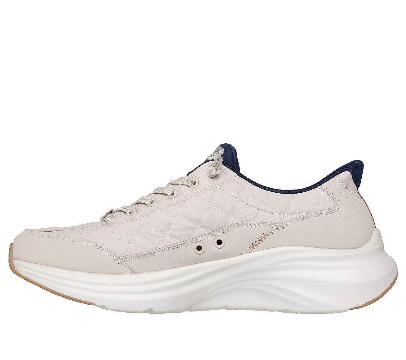 CONTOUR FOAM - COZY FIT, NATURAL/NAVY Footwear Left View
