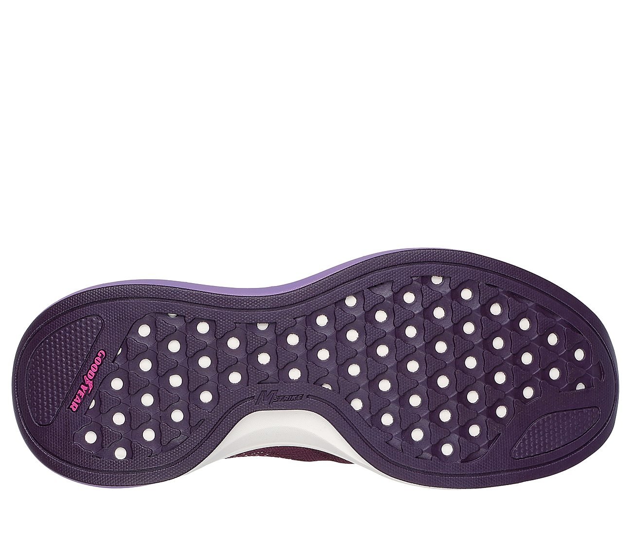 GO RUN PULSE 2.0 - BOUNDLESS, BURGUNDY Footwear Bottom View