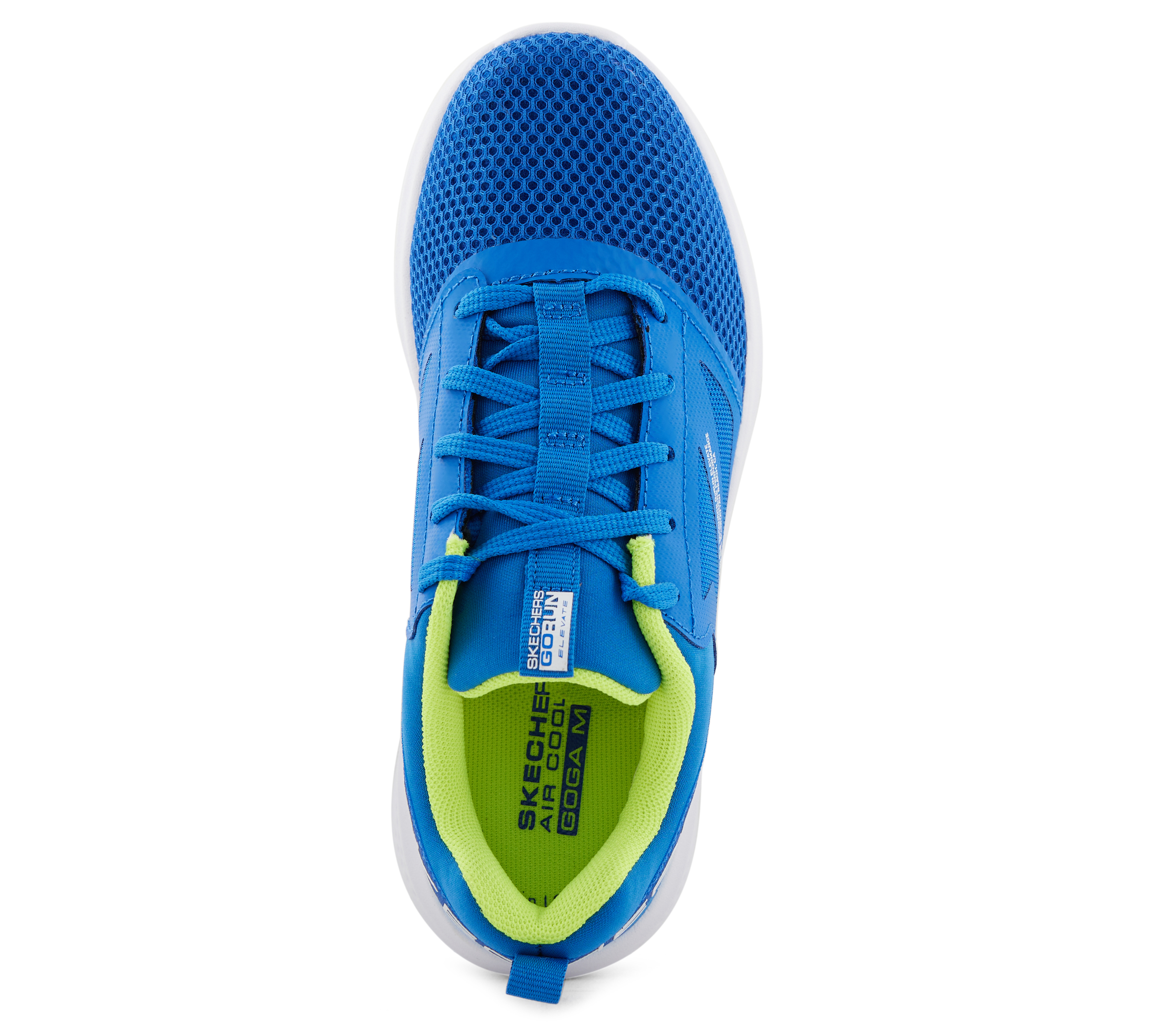 GO RUN ELEVATE - CIPHER, BLUE/LIME Footwear Top View