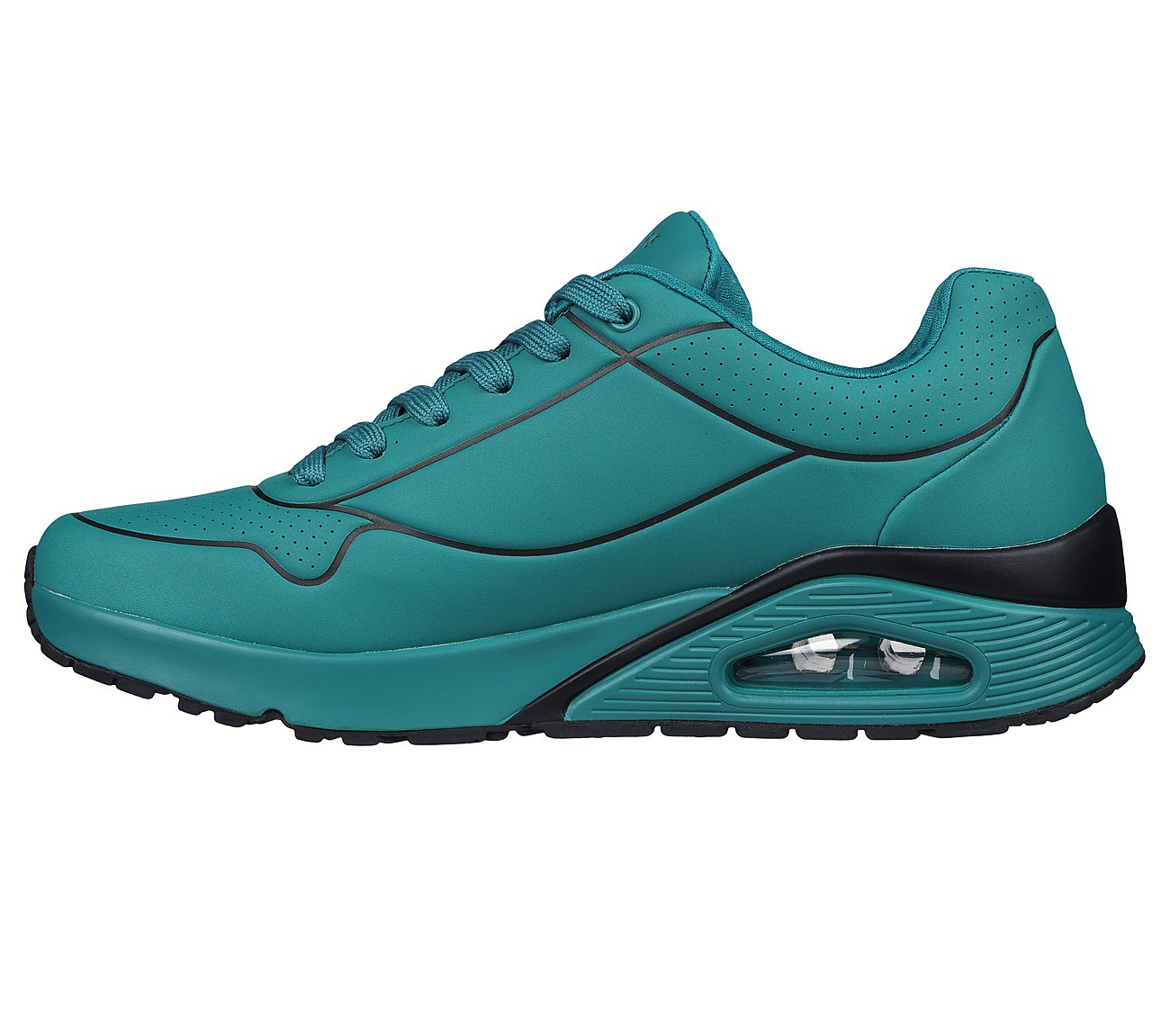 UNO - STAND ON AIR, TEAL/BLACK Footwear Left View