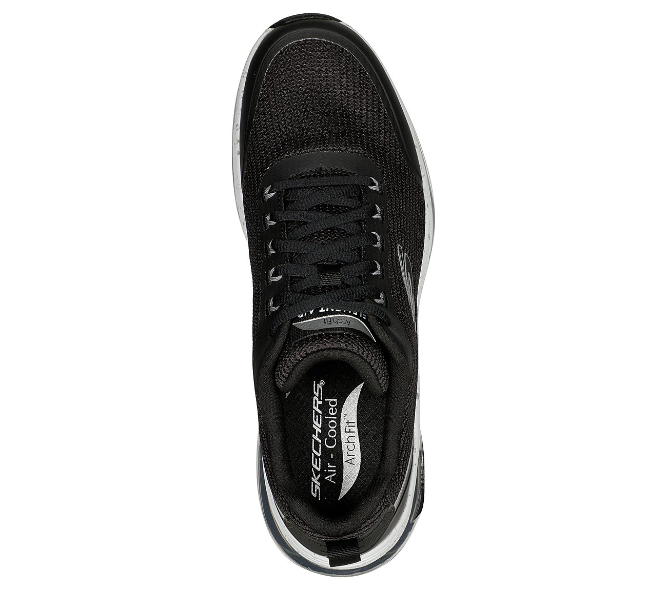 ARCH FIT ELEMENT AIR, BLACK/WHITE Footwear Top View