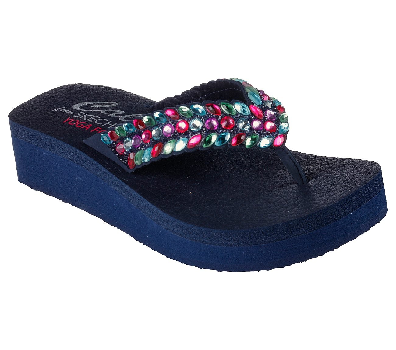 VINYASA - LOVELY OASIS, NAVY/MULTI Footwear Lateral View