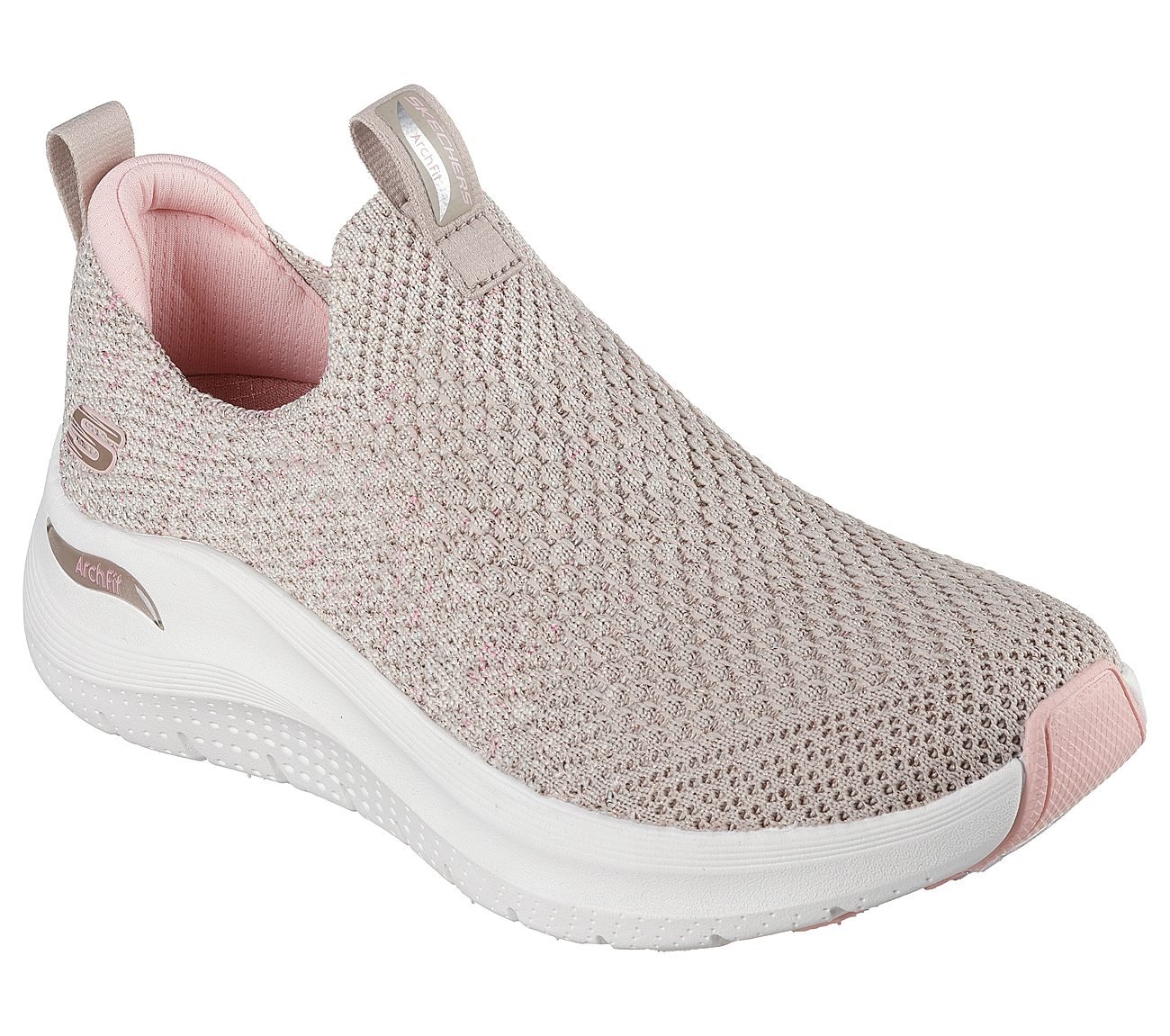 ARCH FIT 2.0-SHEER SHIMMER, TAUPE/PINK