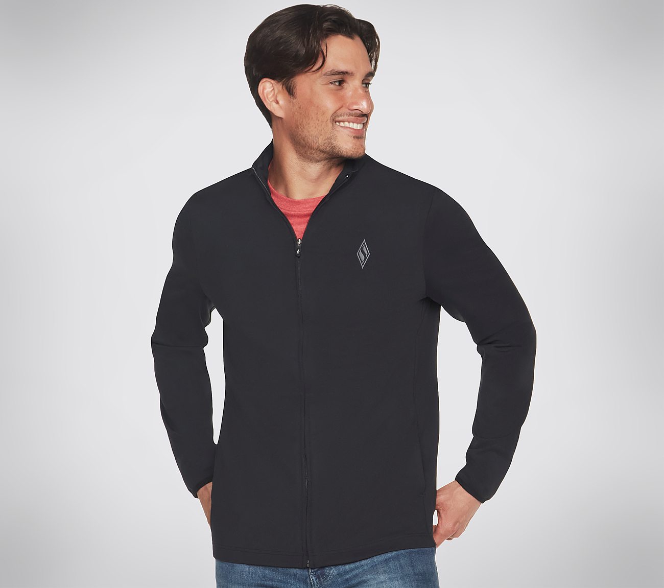 SKECHERS GOFLEX JACKET, BBBBLACK Apparel Lateral View