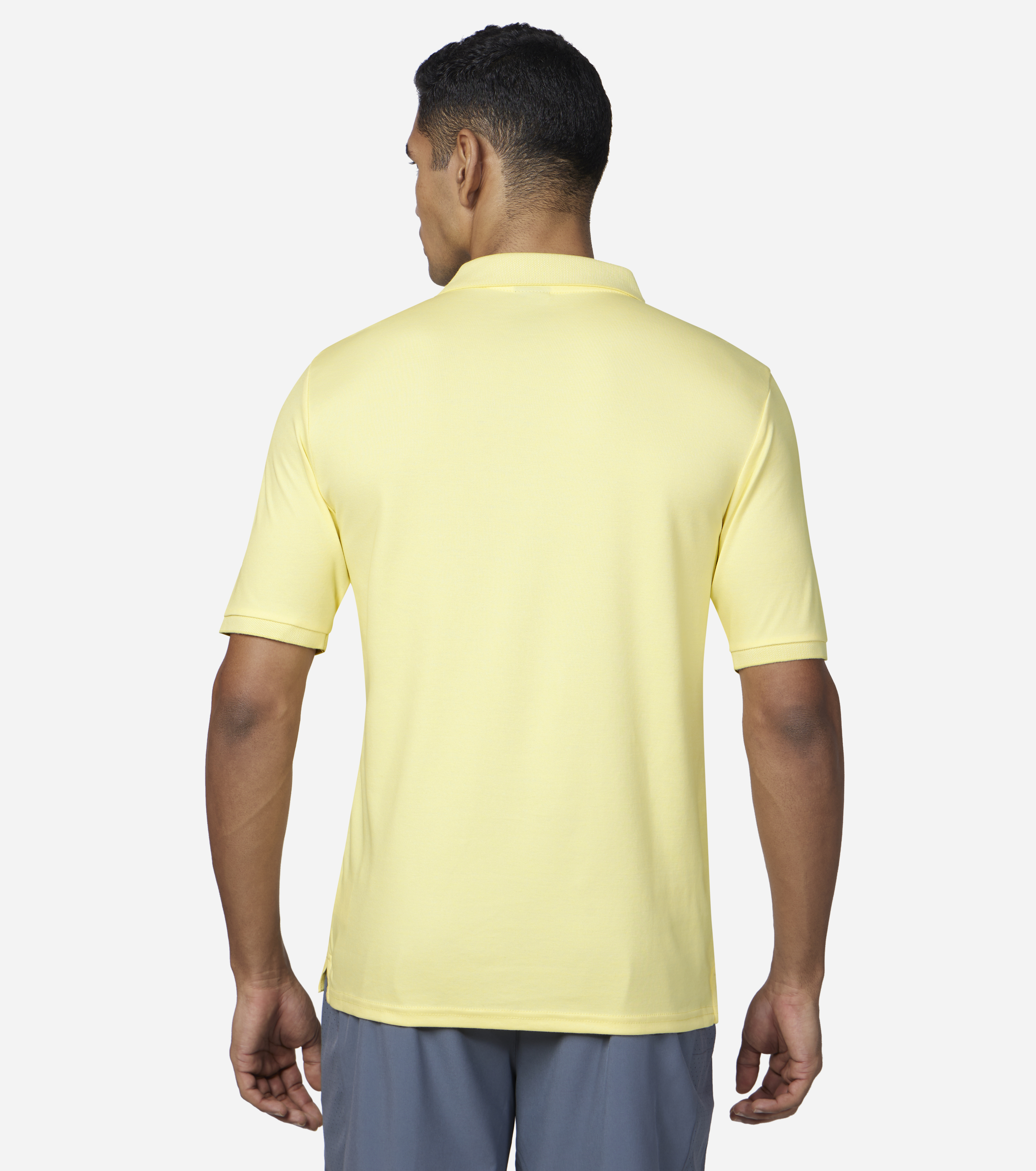 OFF DUTY POLO, LIGHT GREY/YELLOW Apparels Bottom View