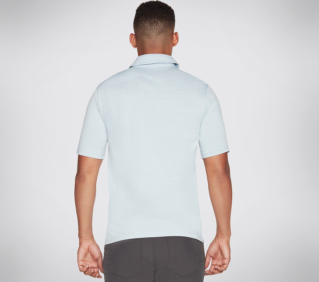 ON THE ROAD POLO, LLIGHT BLUE Apparel Top View