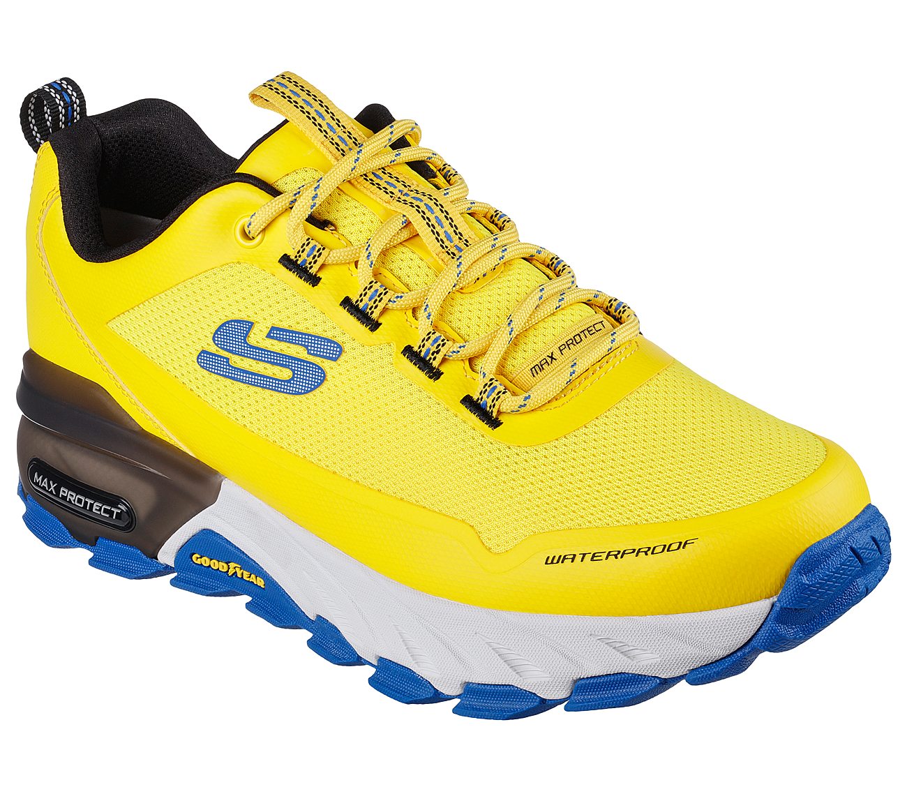 MAX PROTECT- FAST TRACK, YELLOW/BLUE Footwear Lateral View