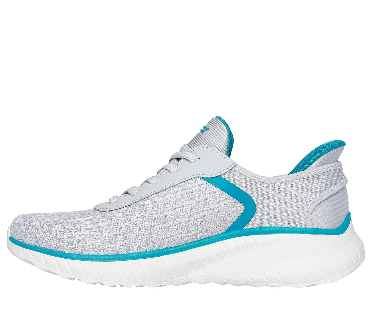 BOBS SQUAD CHAOS-STROKEOFLUCK, LIGHT GREY Footwear Left View