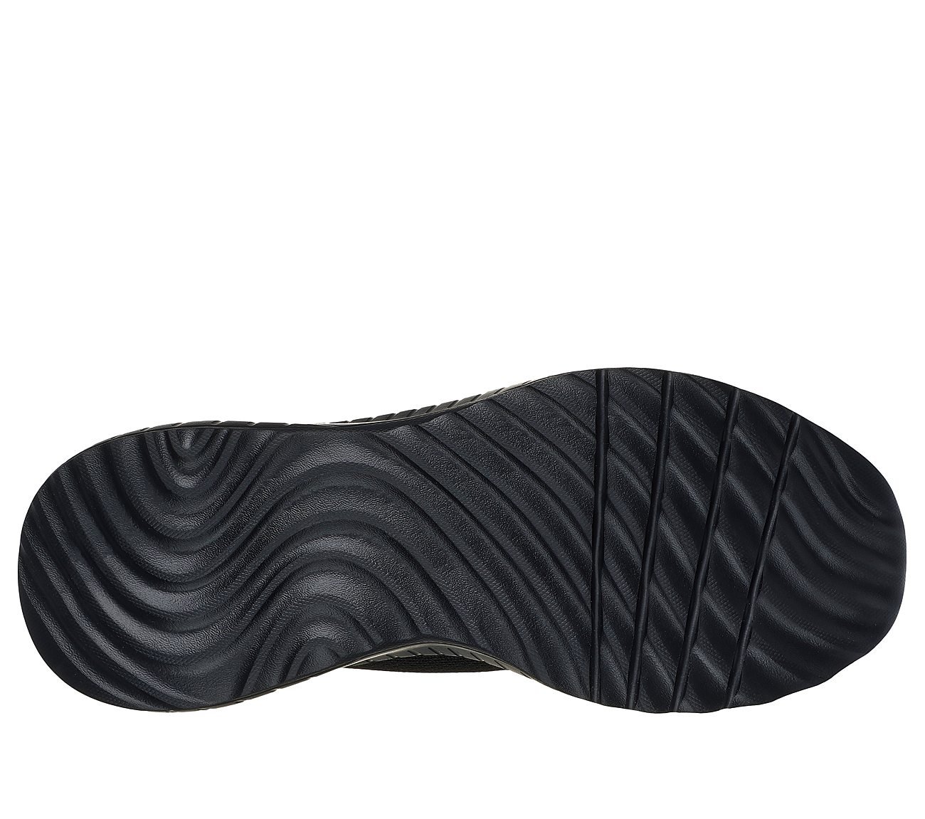 SKECHERS SLIP-INS: BOBS SPORT SQUAD CHAOS- Daily Hype, BBLACK Footwear Bottom View