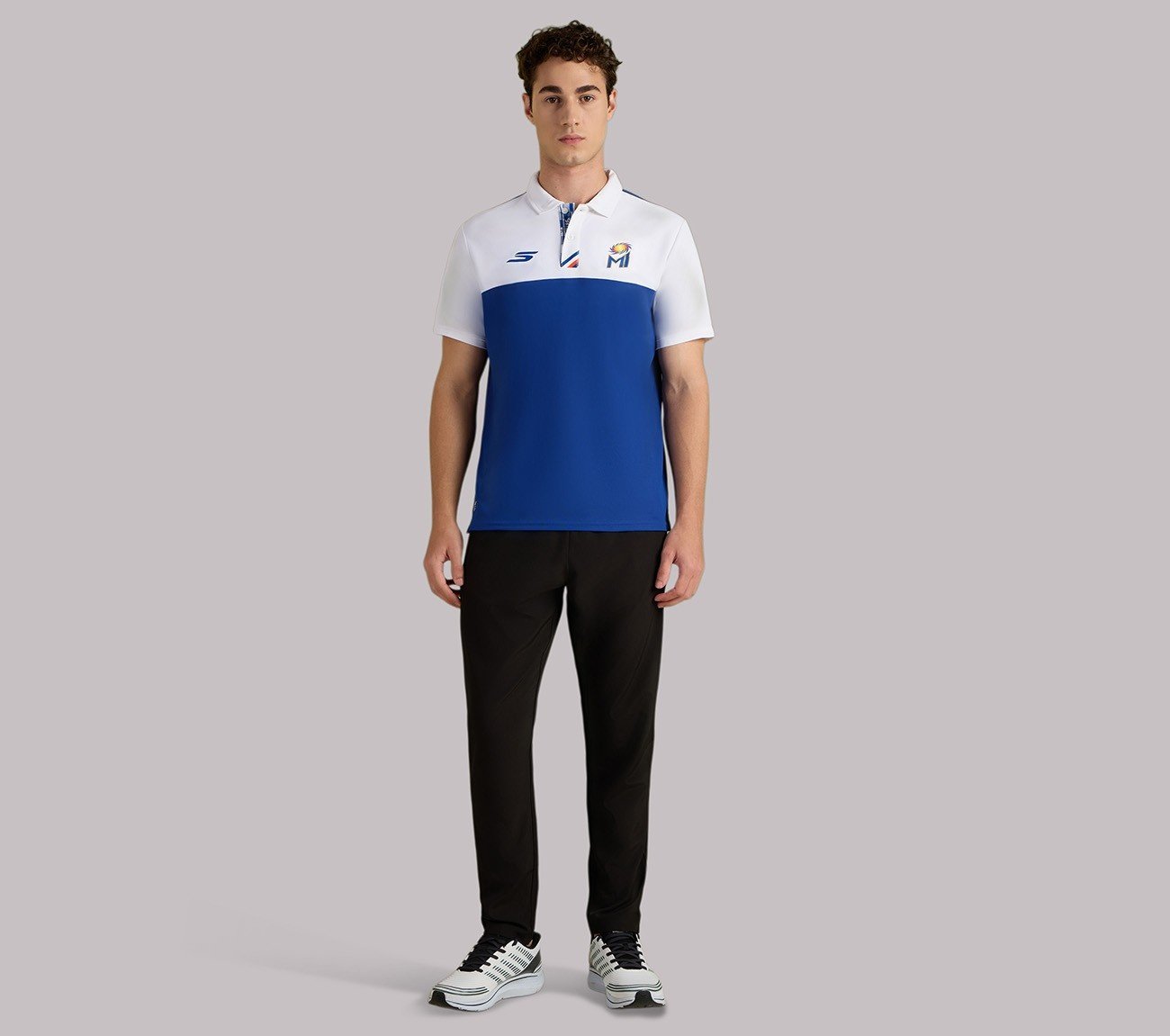 MUMBAI INDIANS TRAVEL POLO, BLUE/WHITE