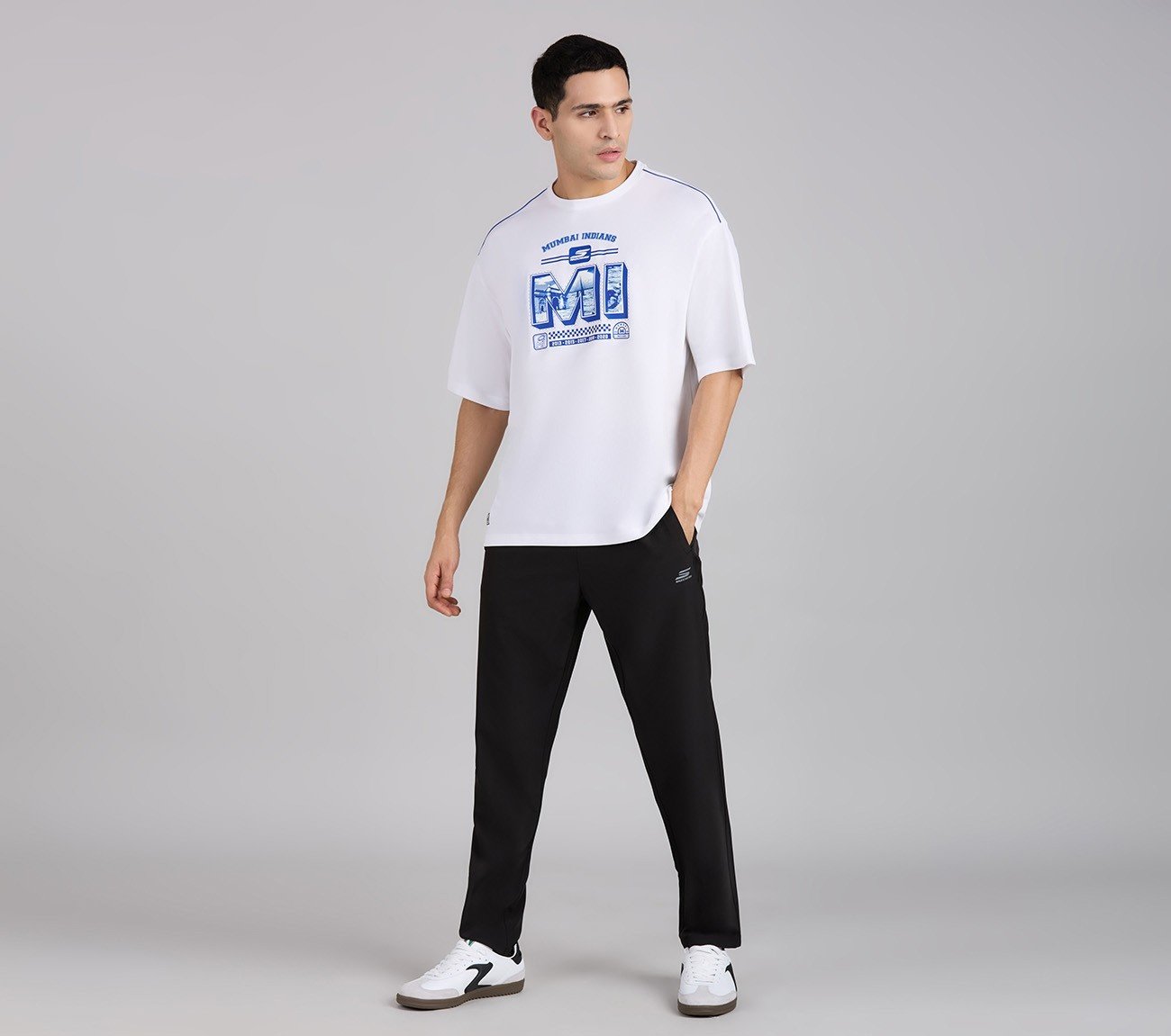 MUMBAI INDIANS GRAPHIC TEE, WHITE
