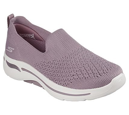 Skechers Mauve Go Walk Arch Fit D Womens Slip On Shoes Style ID: 124418 ...