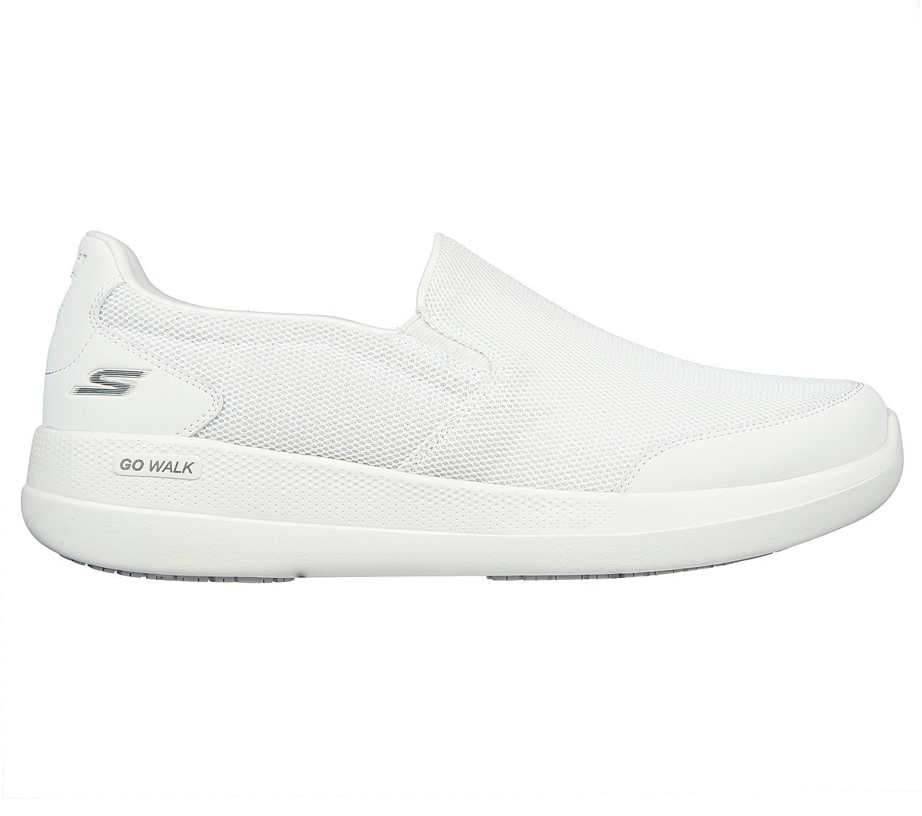 Skechers Off White Go Walk Stability Resolute Slip On Shoes For Men ...