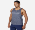 GODRI SKECH-AIR OUTPACE TANK, BLUE/WHITE Apparels Top View