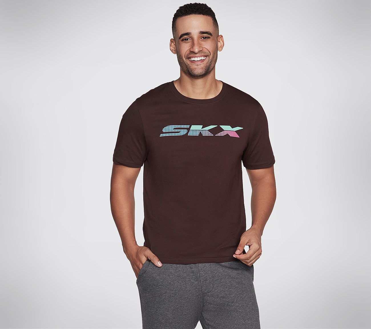 SKX PHANTOM TEE, BURGUNDY Apparels Lateral View