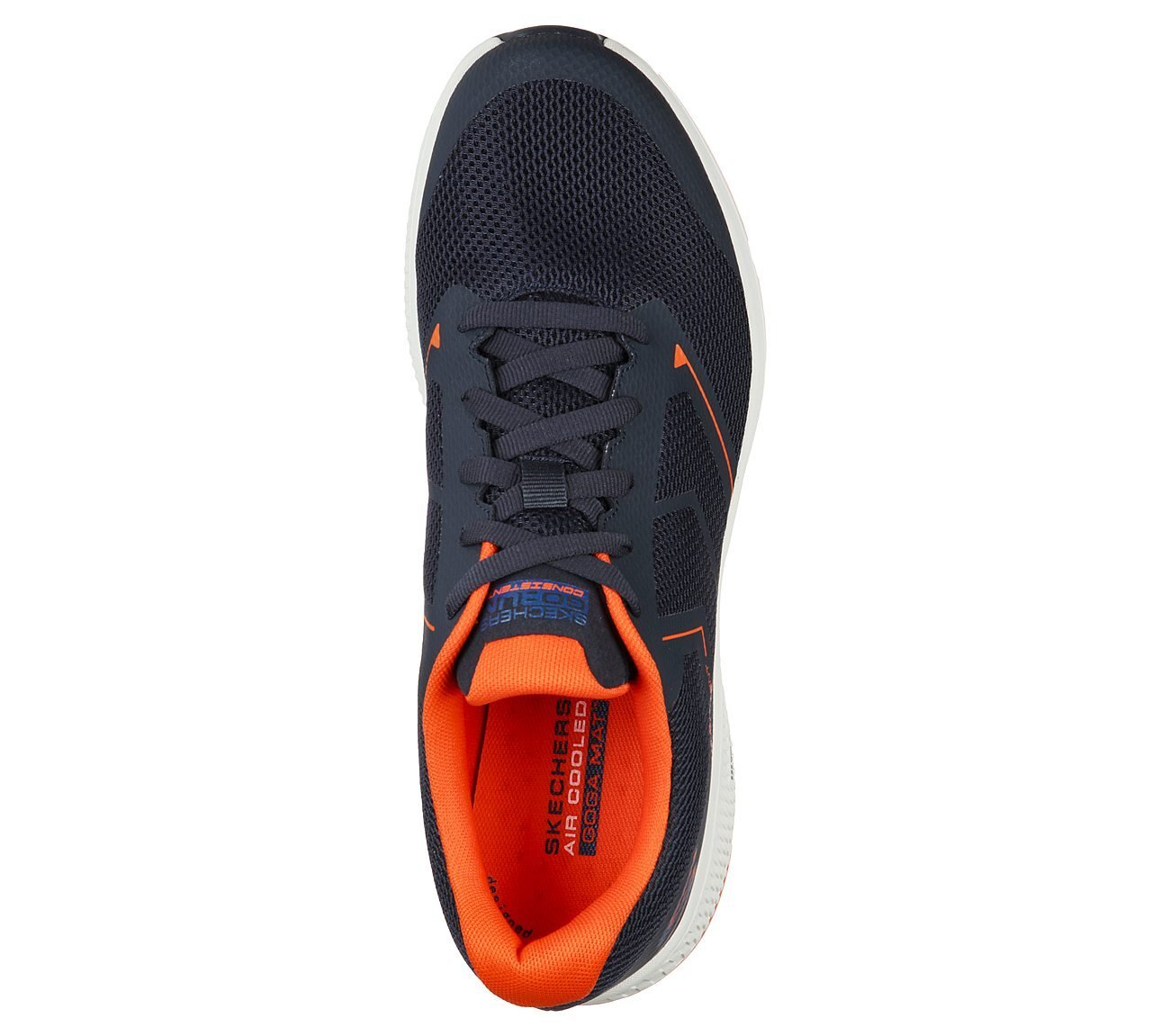 GO RUN CONSISTENT - TRACEUR, NAVY/ORANGE Footwear Top View