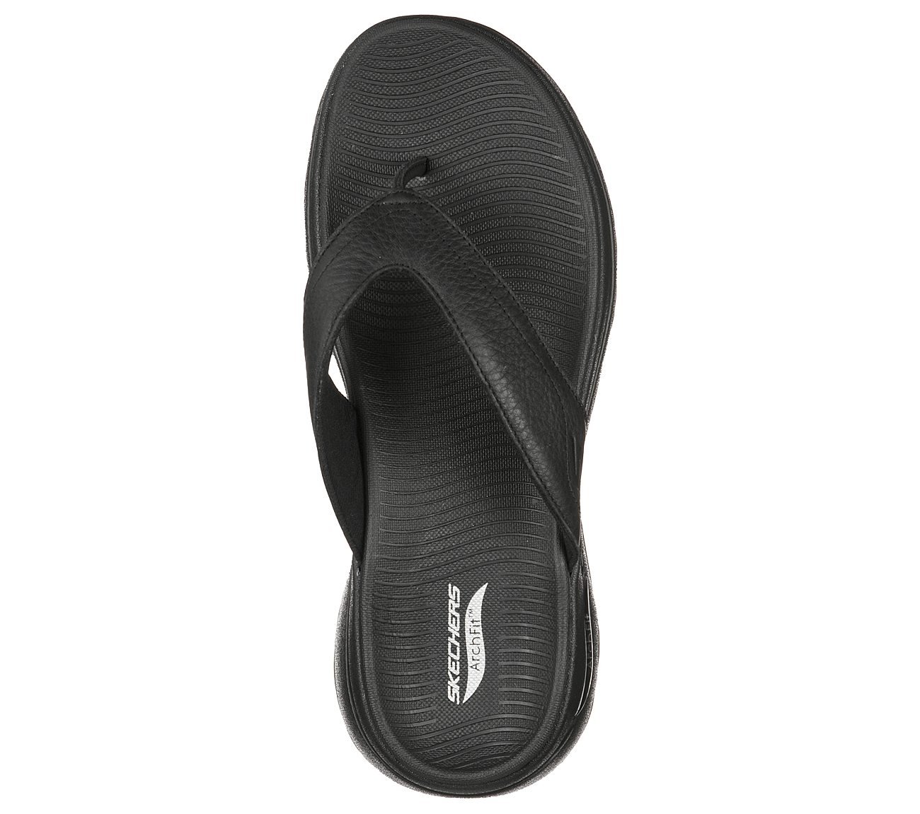 GO WALK ARCH FIT SANDAL, BBLACK Footwear Top View