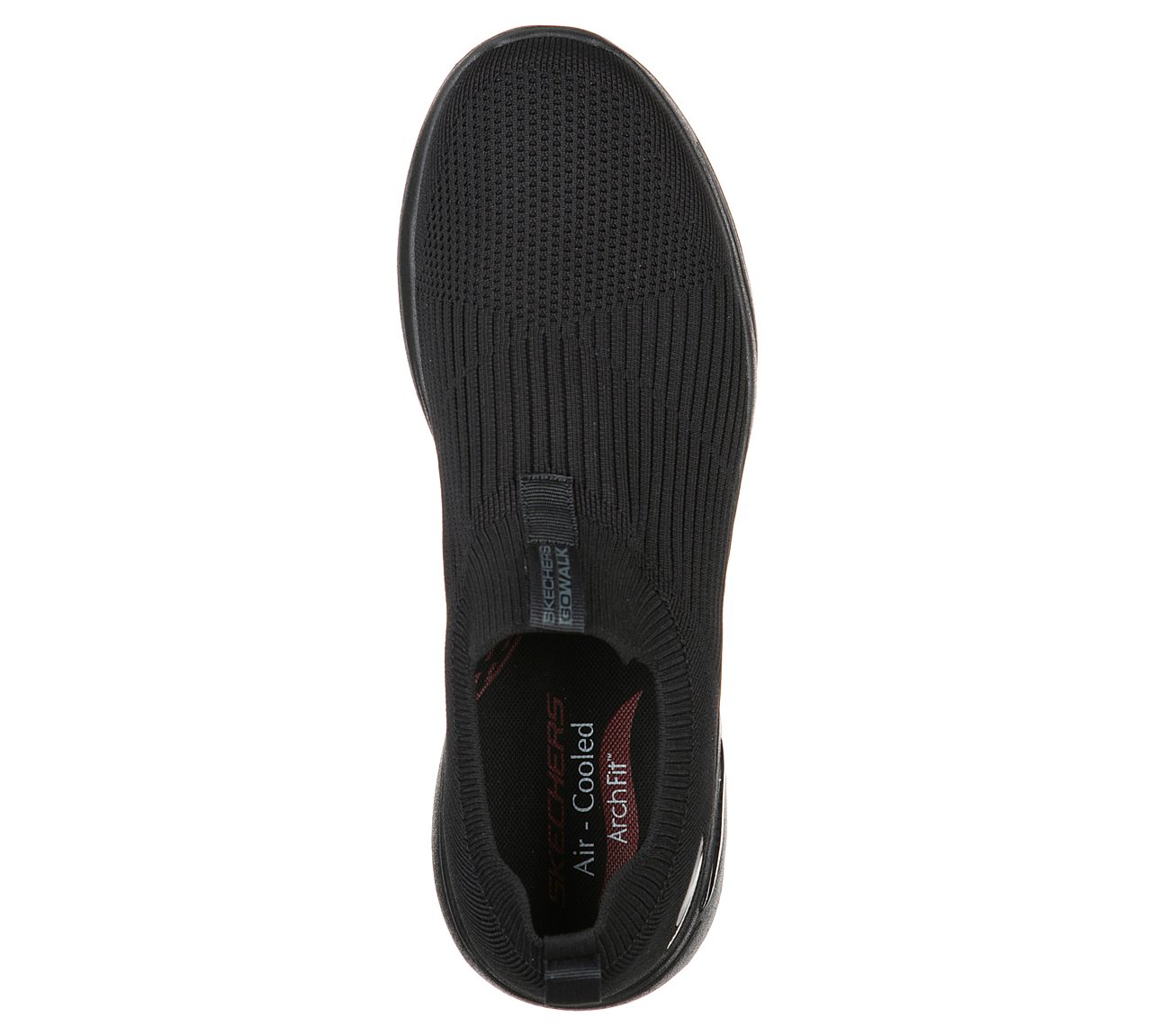 GO WALK ARCH FIT - ICONIC, BBLACK Footwear Top View