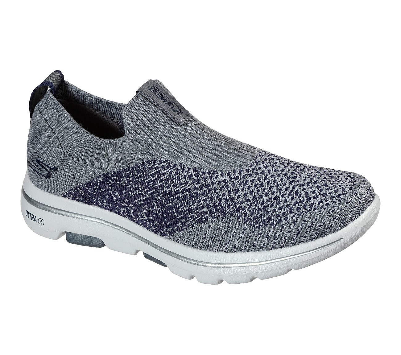 GO WALK 5-MERRITT, CHARCOAL/NAVY Footwear Lateral View