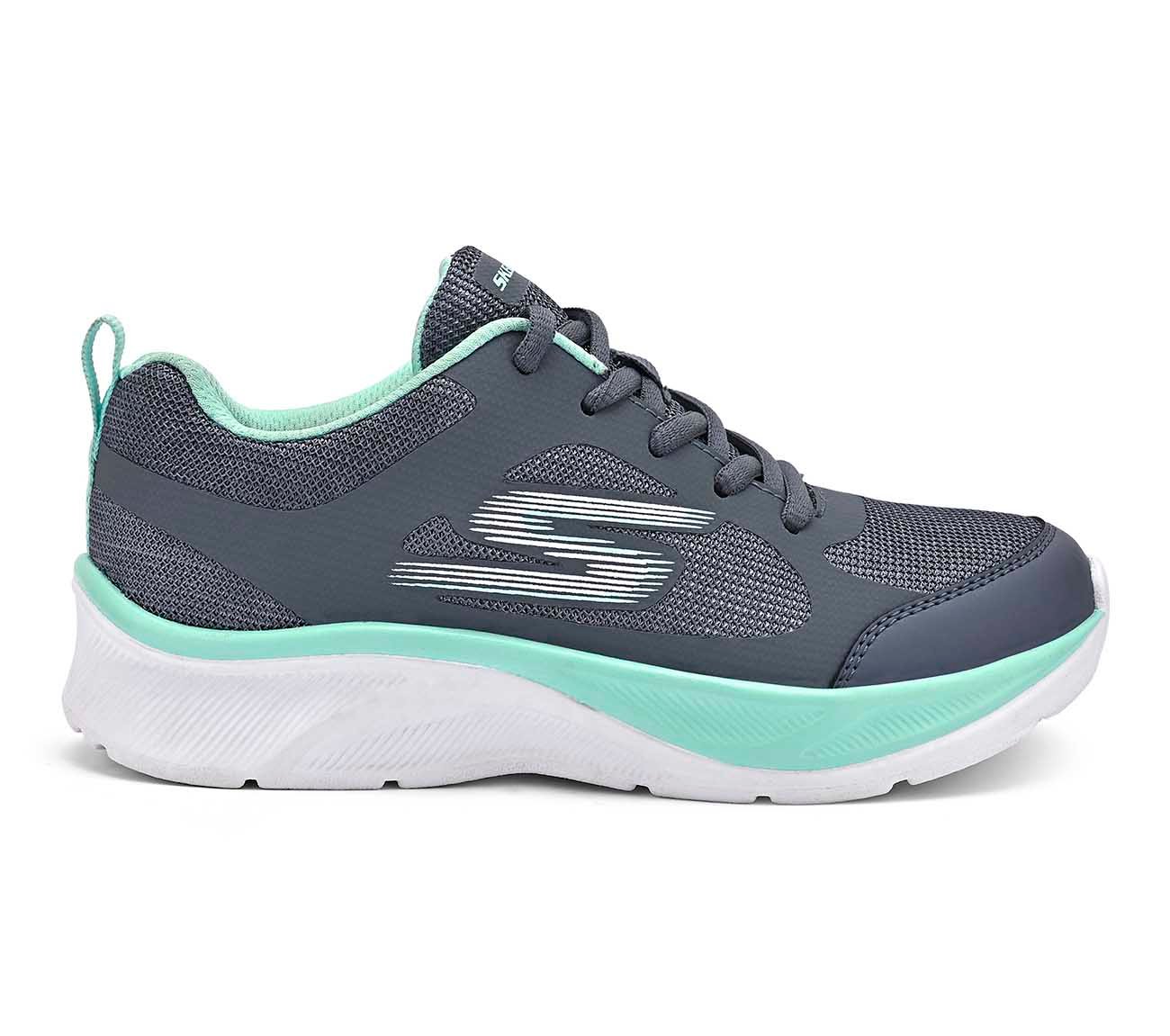 SKECHERS ELITE SPORT, CHARCOAL / TURQUOISE