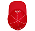 BOBS PAW PRINT TWILL WASHED HAT, RRED