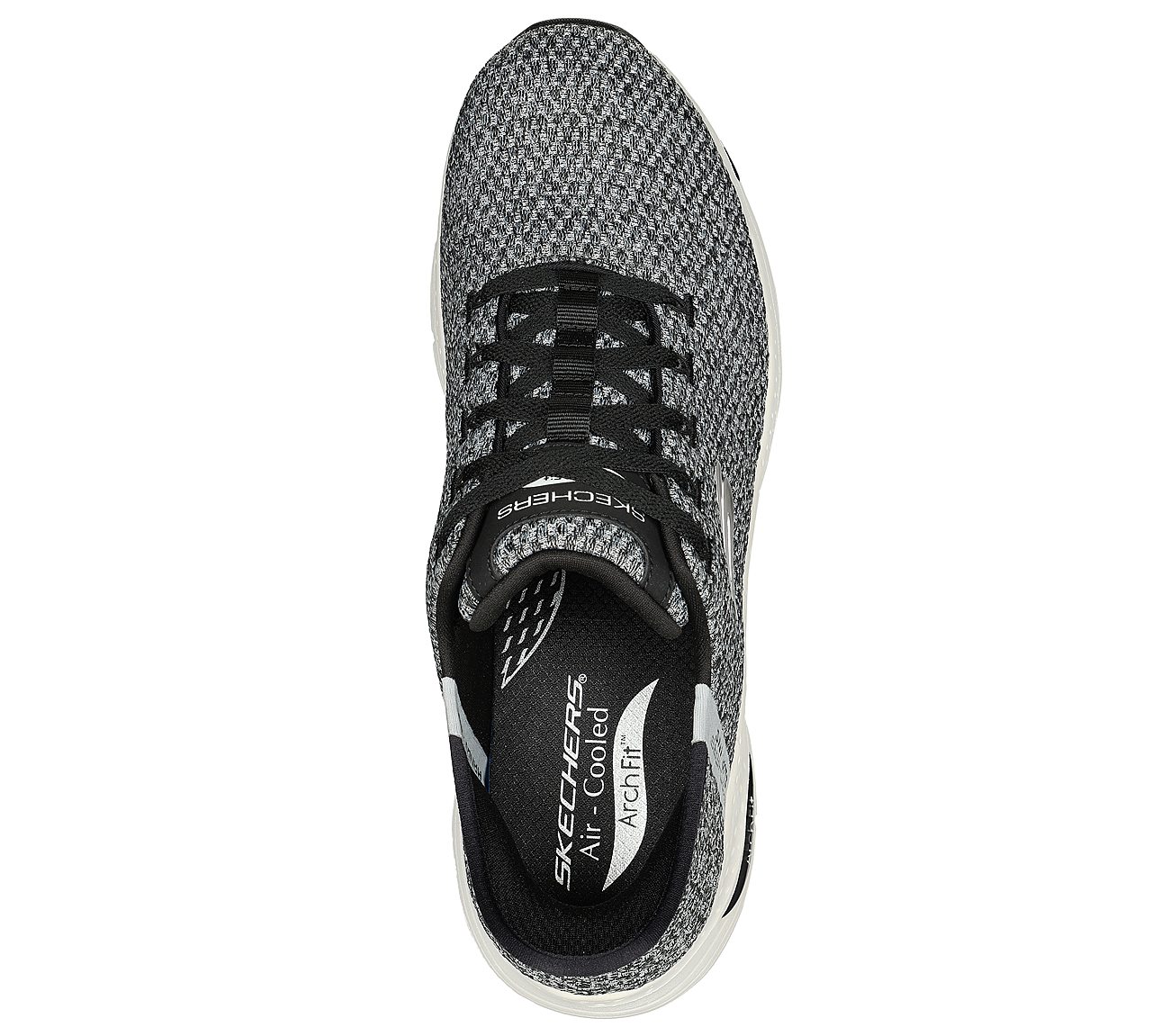 ARCH FIT, WHITE BLACK Footwear Top View