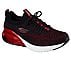 SKECH-AIR STRATUS - CREDIN, BLACK/RED Footwear Lateral View