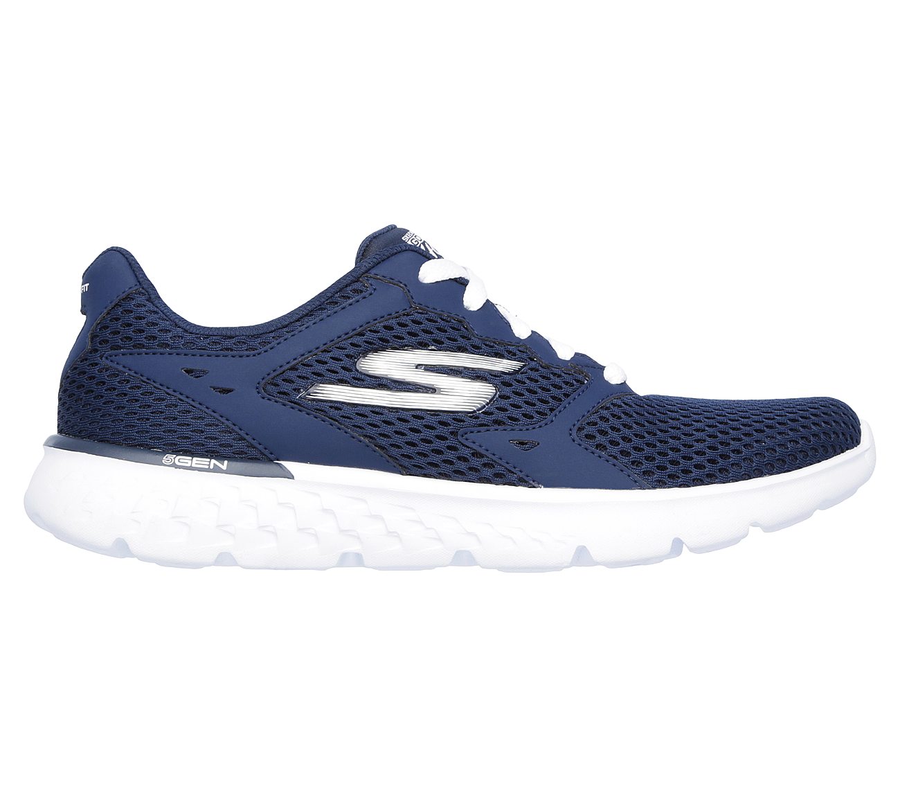 GO RUN 400, NAVY/WHITE Footwear Right View