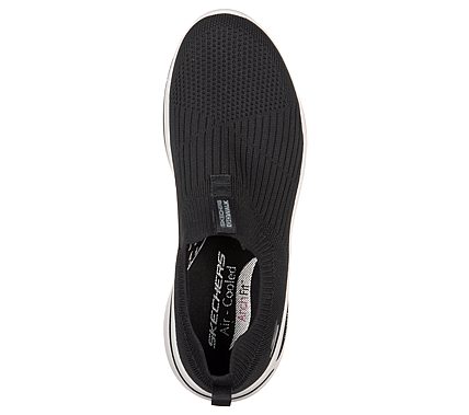 Skechers Black Go Walk Arch Fit Iconic Womens Walking Shoes - Style ID ...