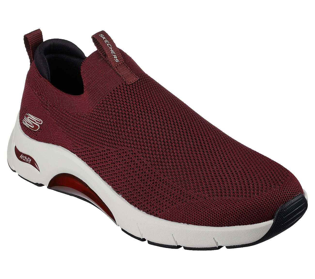 SKECH-AIR ARCH FIT, BBURGUNDY Footwear Right View
