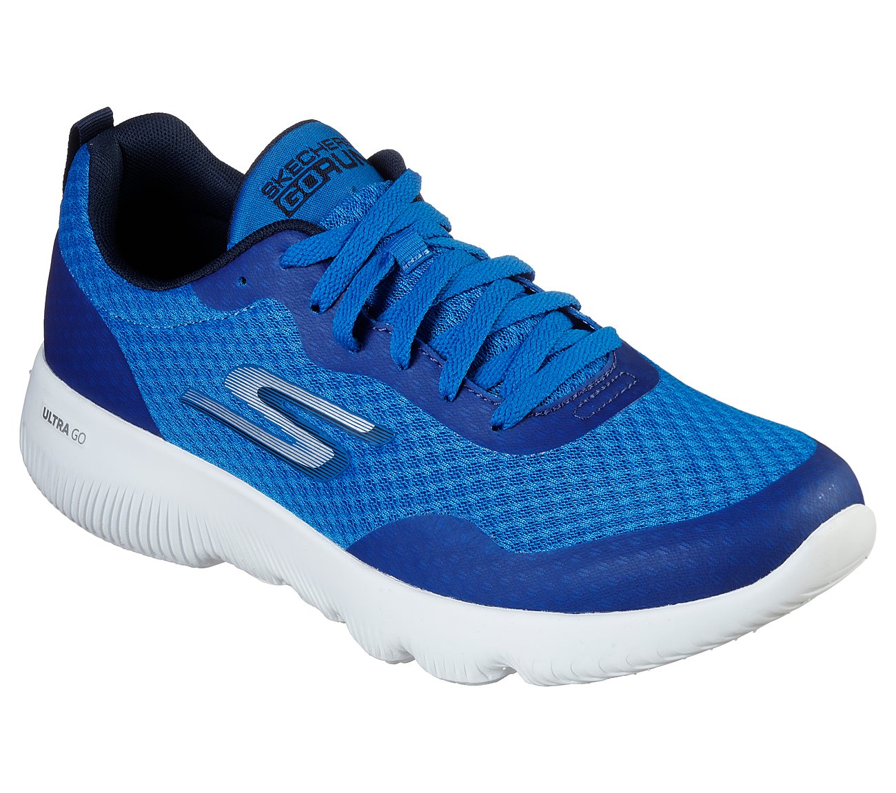 GO RUN FOCUS-BRACKEN, BLUE/NAVY Footwear Lateral View